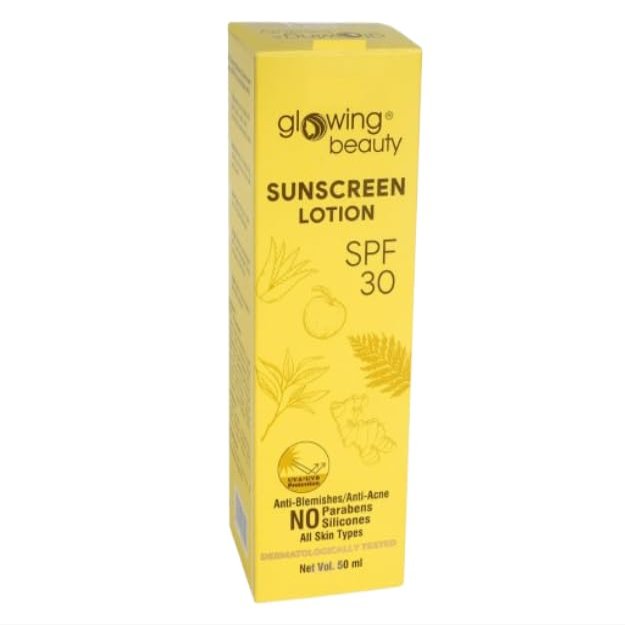 1Pack Glowing Beauty Sunscreen Lotion SPF 30-1.69Fl Oz / 50Ml
