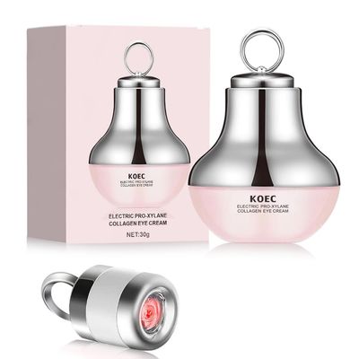 KOEC Electric Pro-Xylane Collagen Eye Cream for Dark Circles and Puffiness Firming Eye Cream with Electric Massage for Hydrating Cream Improve Skin Elasticity