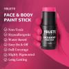 YBUETE Pink Face Body Painting Stick, Professional Full-coverage Cream Pink Face Paint for Halloween SFX Makeup Clown Costume Party, Washable Bright Eye Cheek Art Stick for Adult Festival Carnival view 4