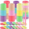 150PCS Baby Hair Ties, IKOCO Small Hair Ties for Little Girls Kids No Crease Seamless Colorful Ponytail Holders,8 Candy Colors view 1