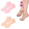 2 Pairs Silicone Socks for Dry Cracked Feet Women,Silicones Moisturizing Socks,Foot Spa Pedicure Silicone Socks for Repairing Dry Feet,Cracked Heels and Softening Rough Skin(Fits Size 8 to 11) view 1