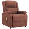 AMBERARD Massage Chair Brown 100% Polyester Massaging Chairs view 3