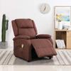 AMBERARD Massage Chair Brown 100% Polyester Massaging Chairs view 4
