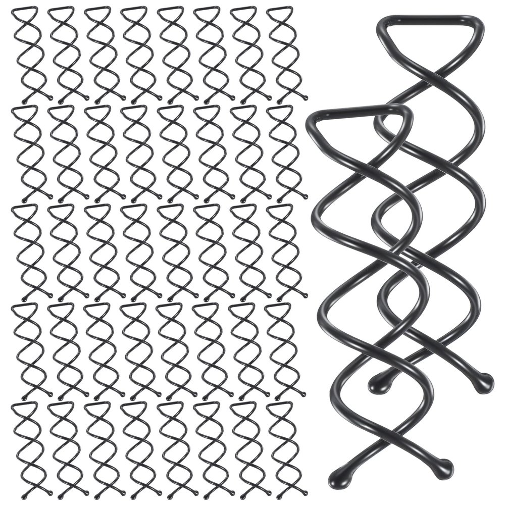 40PCS Spiral Bobby Pins for Women & Girls - Durable Non-Scratch Corkscrew Design for Effortless Bun Hairstyles - Curved Bobby Pins Bulk for Thick, Non Scratched Twist Screw Hair Pin (Black)