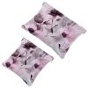 2Pcs Colorful Aesthetic Flowers-401 Pocket Cosmetic Bag for Purses, Waterproof Makeup Bag Cosmetic Pouch, Portable No Zipper Makeup Bag view 1