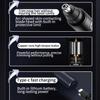 Ear and Nose Hair Trimmer for Men Women with Detachable Head, Professional Painless USB Rechargeable Nose Hair Trimmer, Powerful Motor and Washable Blades, Lightweight Black (Black Single-Piece) view 4