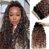 Ombre Tape in Hair Extensions Human Hair, Seamless Tape ins Balayage Natural Black to Blonde Highlighted Water Wave Hair Extensions Real Human Hair Tape in 22 Inch 50 Gram 20pcs view 1