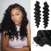YWIGS Pre-Separated Human Crochet Hair Loose Deep Wave Crochet Hair Human Hair Knotless Crochet Human Hair Extensions 18" NC 100 Strands view 1