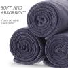 Panelee 24 36 Packs of Bleach Proof Towels Microfiber Absorbent Bleach Resistant Salon Hand Towels for Gym, Bath, Spa, Shaving, Shampoo, Home Hair Drying (Gray,14 x 29 Inch) view 3