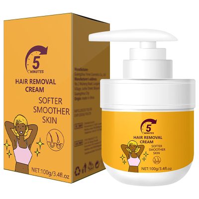Hair Removal Cream for Men & Women, Depilatory Cream for Sensitive Skin & Intimate Areas with Vitamin E, Hair Removal for Body Legs Arms Underarms Bikini Fast Gentle and Soothing 3.4 FL.OZ