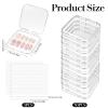 30 PCS Press on Nail Boxes with 5 Pcs Adhesive Double Sided Tape, Clear Acrylic Nail Display Box for Storage Nails Tips Press on Container Plastic Empty Packaging Boxes for Nails Art Home view 2