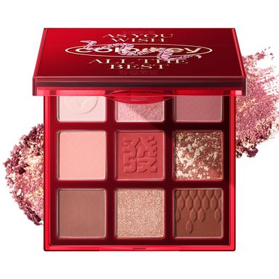 COLORKEY Fortune Snake Limited Nine-color Eyeshadow Palette 01 Gold Absorbing Fortune SnakeMatte and Shimmer, Long-Lasting, Water-Resistant, No-Fallout