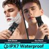 5-in-1 Electric Beard Trimmer Magnetic Replacement Heads, Professional Cordless Hair Clippers for Men Rechargeable, IPX7 Waterproof Grooming Kit for Face, Mustache, Body, Nose, Gifts for Men (Black) view 4