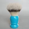 Dscosmetic 2025 CN6 Vegans Synthetic Hair Shaving Brush for Men's Personal and Professional Shaving Gift to Father Husband (bule with white stripes) view 1