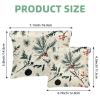 2Pcs Christmas Leaves-95 Pocket Cosmetic Bag for Purses, Waterproof Makeup Bag Cosmetic Pouch, Portable No Zipper Makeup Bag view 2