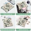 2Pcs Christmas Leaves-95 Pocket Cosmetic Bag for Purses, Waterproof Makeup Bag Cosmetic Pouch, Portable No Zipper Makeup Bag view 4