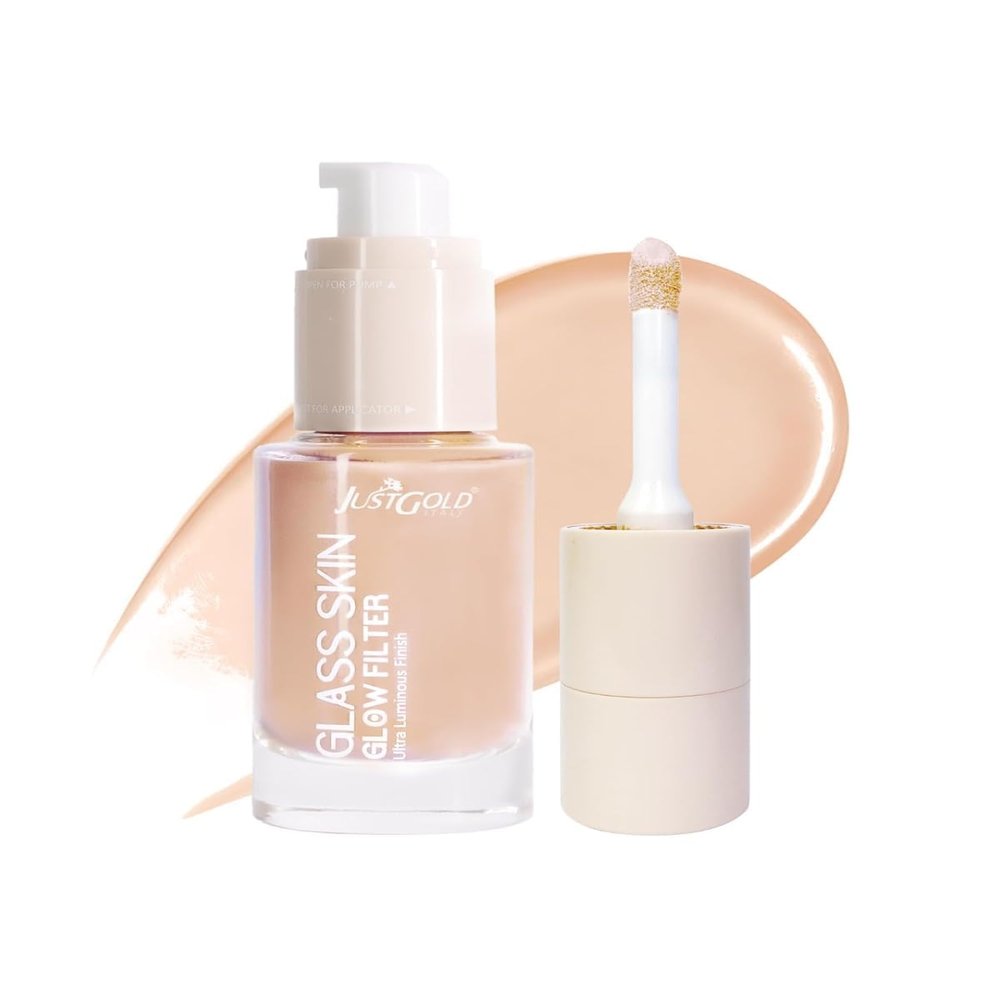 BEMT Glow Skin Filter, Ultra Luminous Finish, Enriched with Vitamin E (30 ML) (Milky)