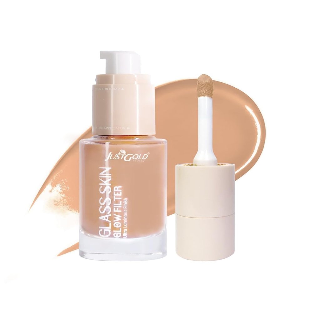 BEMT Glow Skin Filter, Ultra Luminous Finish, Enriched with Vitamin E (30 ML) (Buttery)