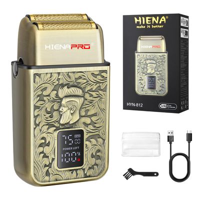 HIENA PRO Electric Razor for Men, Cordless Professional Foil Shaver & Bald Head Precision Trimmer, Travel Shaving, USB Charging, LED Display, Perfect Gifts for Men
