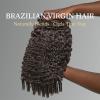 WEQUEEN Burmese Curly Bundles Human Hair 16A Brazilian Virgin Hair 18 Inch Thick Weave Natural Black view 2
