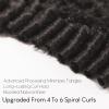 WEQUEEN Burmese Curly Bundles Human Hair 16A Brazilian Virgin Hair 18 Inch Thick Weave Natural Black view 3