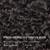 WEQUEEN Burmese Curly Bundles Human Hair 16A Brazilian Virgin Hair 18 Inch Thick Weave Natural Black view 4
