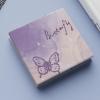 2 Pcs Hand Held Mirror, Purple Butterfly Double-Sided Patterns, 2.6x2.8 ln 2X Magnifying, Small Compact Mirror for Girls' Pockets Purses & Travel, ldeal for Friend/Girls/Mom/Wife/Teen/Daughter view 3