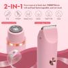 Joigivit Dual Head Shaver 2 in 1 Bikini Trimmer for Women Electric Razors Lady Pubic Hair, LCD Display Bikini Underarm Arm Leg Face Body 2026 Upgraded Version - Pink view 2