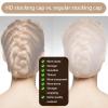 10 Pcs Womens Thin High-definition Wig Caps Invisable Nylon Wig Cap Super Ultra-thin Invisible Nude for Women Stretchy Lace Front Natural Transparent Wigs Suitable for Parties Weddings Graduations view 2