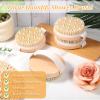 10 Pcs Dry Brushing Body Brush Exfoliating Brush with Massage Nodule Dry Skin Body Scrubber for Shower Bath Back Circulation Improvement Dead Skin Remove Beauty Exfoliator, 4.3 x 3.8 Inches view 4