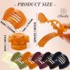 Obeoby 6 Pcs Flat Hair Clips for Women, Medium Flat Claw Clips French Hair Barrettes Accessories for Girls view 2