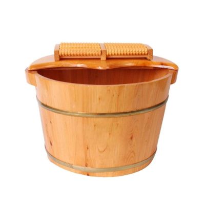 PXIWDAN Footbath Wooden Foot Spa Barrel Foot Bath Barre LFoot Washing Barrel Wood Foot Soaking Bucket Pedicure Barrel Pedicure Soak
