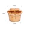 PXIWDAN Footbath Wooden Foot Spa Barrel Foot Bath Barre LFoot Washing Barrel Wood Foot Soaking Bucket Pedicure Barrel Pedicure Soak view 2