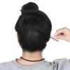 48 Pieces 2.7 Inch Black Bobby Pins for Women, Geometric Metal Hair Clips Simple Plain Non Slip Black Metal Hair Clips Barrettes Vintage Hairpins Mini Bobby Pin for Women and Girls (3 Style) view 3