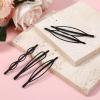 48 Pieces 2.7 Inch Black Bobby Pins for Women, Geometric Metal Hair Clips Simple Plain Non Slip Black Metal Hair Clips Barrettes Vintage Hairpins Mini Bobby Pin for Women and Girls (3 Style) view 4