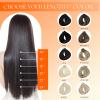 Full Shine Injected Tape in Hair Extensions Human Hair, 4/24/4 Natural Brown to Caramel Brown and Natural Brown Ombre, 18 Inch, 50G, 20 Pcs, Comfortable Wear, Modern Feminine, Length Adding view 4