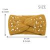 1 PCS Pearl Knitted Women Headbands,4.7 x 8.7 inch Elastic Soft Fabric Non-Slip Fashion Hair Bands for Daily Workout Yoga Gym Makeup(Red) view 3