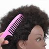 African Hairdressing Training Mannequin Head Realistic Styling Head for Salon Practice Black Hair Model for Cosmetology and Hair Styling view 2