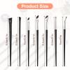 7Pcs Angled Eyeliner Brush Ultra Thin Eyeliner Brushes Eyebrow Concealer Brush Eye Brow Brushes Eyebrow Angled Brushs for Women view 2