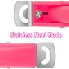 2pcs Pink Acrylic Fake Nail Clippers, Stainless Steel Trimmer Manicure Sharp Blade Clipper Tools for Salon Home Nail Art Beauty Design Crystal Nails DIYProfessional Nail Clippers view 2