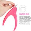 2pcs Pink Acrylic Fake Nail Clippers, Stainless Steel Trimmer Manicure Sharp Blade Clipper Tools for Salon Home Nail Art Beauty Design Crystal Nails DIYProfessional Nail Clippers view 3