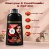 AngeRose Wine Red Hair Dye Shampoo 3 in 1, Natural Hair Dye to Cover Gray Hair, 400 ML view 2