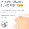 Brush On Block New Formula SPF 30 Mineral Powder Sunscreen, Touch of Tan, Refillable, Broad Spectrum, Water Resistant Face Protection, For All Skin Types, Subtle Hint of Color, Reef Friendly view 2