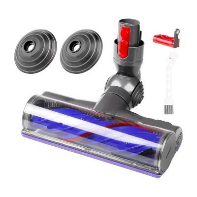 TZEFZPNWK Quick-Release Motor Head with Ball Wheel Replacement Set,Compatible for Dyson,V7 V8 V10 V11 V15 Vacuum Anti-Tangle Floor Brush Head