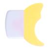 ZJchao Silicone Eyelash Applicator Baffle Mascara Smear Protector for Eye Shadow Double Arc Design Skin Friendly Easy Clean (Yellow) view 1