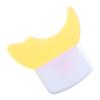 ZJchao Silicone Eyelash Applicator Baffle Mascara Smear Protector for Eye Shadow Double Arc Design Skin Friendly Easy Clean (Yellow) view 3