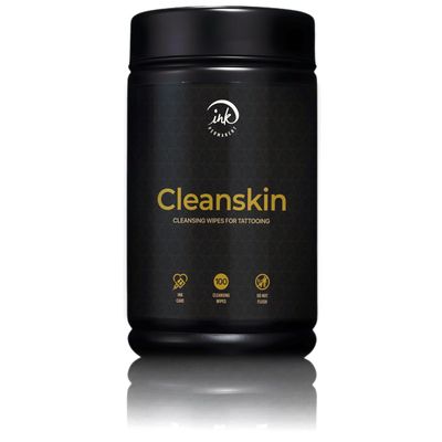 CleanSkin Green Soap Tattoo Wipes, 100-Count Pre-Soaked Wipes in Canister