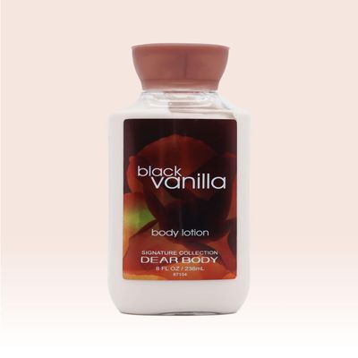 Black Vanilla Body Lotion for Women 8 fl oz  Hydrating & Nourishing Moisturizer  Fruity Floral & Warm Scented Body Lotion  Lightweight Non-Greasy Formula for Soft, Smooth & Beautiful Skin
