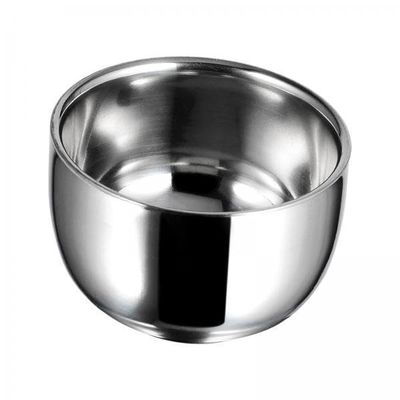 2x Stainless Steel Shaving Soap Bowl Double Layer Unbreakable Metal Soap Mug Bowl