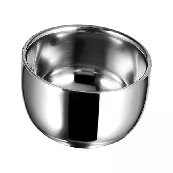 2x Stainless Steel Shaving Soap Bowl Double Layer Unbreakable Metal Soap Mug Bowl